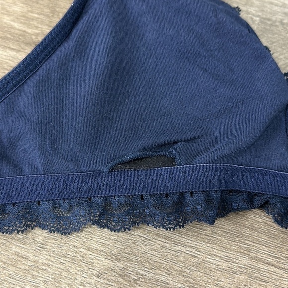 Gilly Hicks halter bra polka dots navy blue XS - Picture 5 of 7